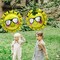 Jumbo Cool Smile Face Sun With Sunglasses Balloons, Unique Gold Sunshine Cute Sun Helium Mylar Balloon For Summer Theme Party